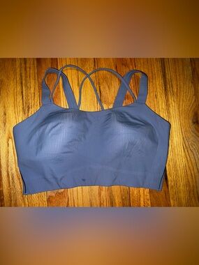 Lululemon Seamless Ribbed Bralette in Slate Blue